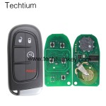 433Mhz 4A chip FCC:GQ4-54T keyless 3+1 button remote key for Dodge,Ram 2013-2017,Jeep 2014-2018